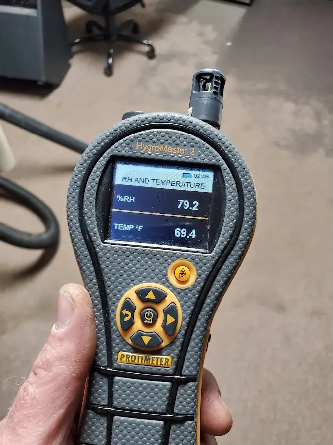 Moisture meter humidity assessment for Fire & Smoke Damage Restoration in Dayton